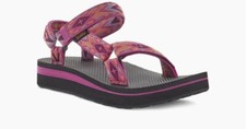 NEW WOMENS TEVA MIDFORM UNIVERSAL DOUBLE DIAMOND FESTIVAL FUSCHIA SANDALS