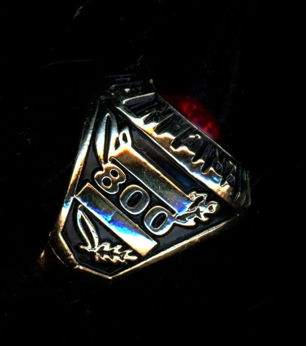 800 SET ABC 24K GOLD PLATED  SIZE 11 RING - Image 3 of 4