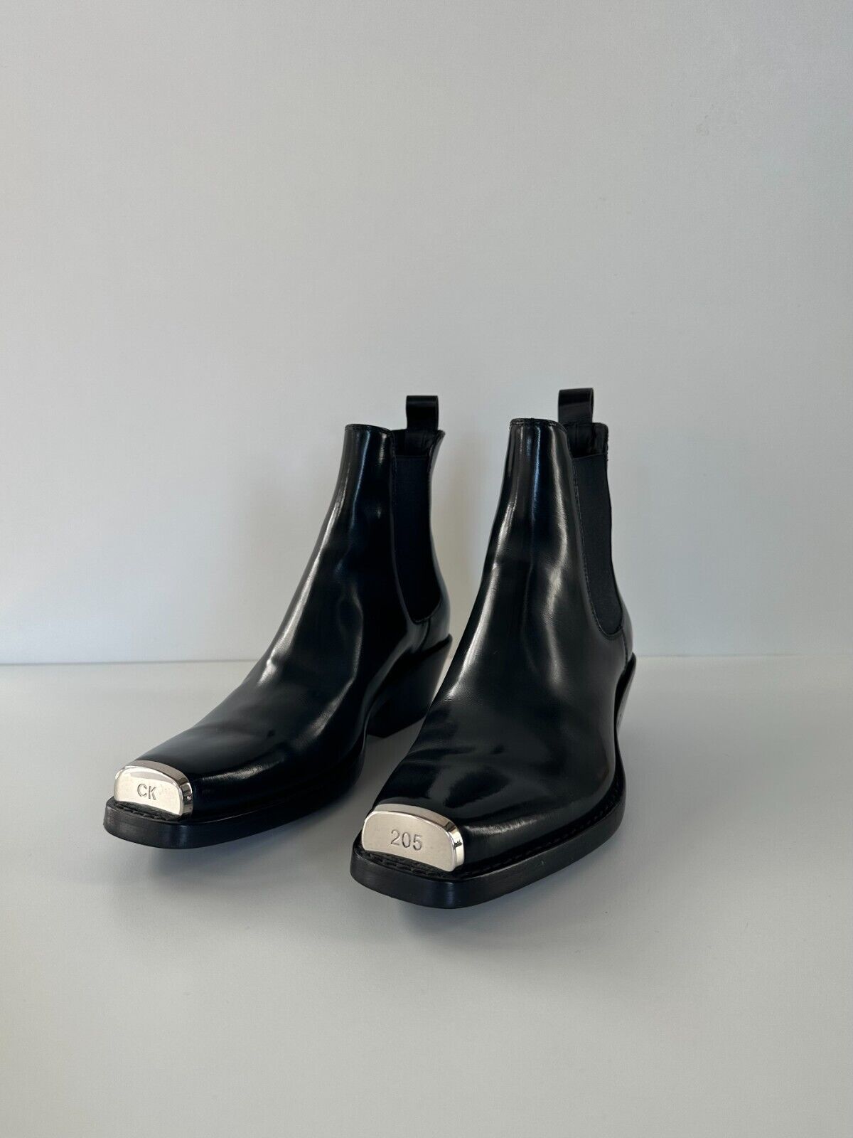 Raf Simons for Calvin Klein 205w39nyc Leather Chelsea Boots Black size 38 |  eBay