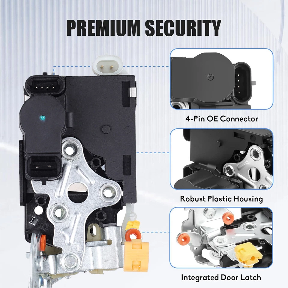 Actuador de bloqueo de puerta del lado del conductor delantero 15110643 para Cadillac Chevy Avalanche GMC Foto 2 de 4