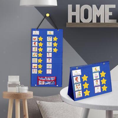 Kids Visual Schedule Calendar Responsibility Planner Chart for Classroom