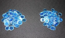 200 Blue Bingo Chips Markers - Use with Magnetic Wand on paper, sheets, cards