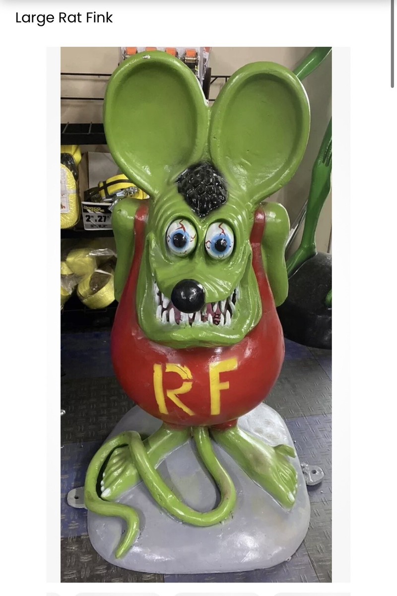 Rat Fink Aluminum Statue | eBay