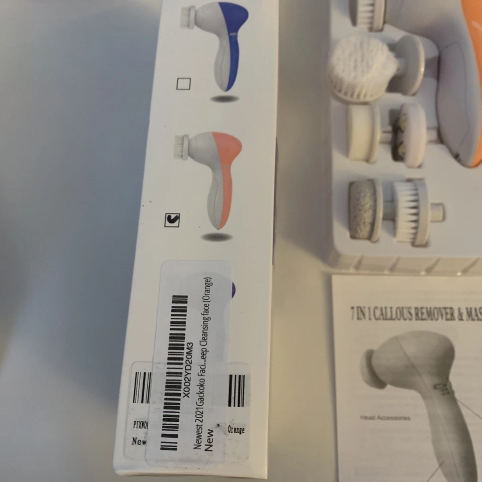 7合1电动面部清洁刷面部按摩器面部护肤水疗美容 — 第 4/4 张图片