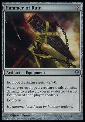 4x Hammer of Ruin Worldwake MtG Magic Artifact Uncommon 4 x4 Card Cards