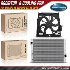 Radiator & Cooling Fan Assembly Kit for BMW E70 X5 2011-2013 E71 X6 2008-2014