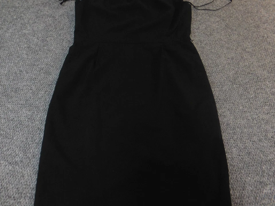 Nine West Womens dress 14 black suit lined midi zip a-line - image 2 of 4