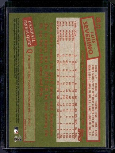 2020 Topps '85 Topps Baseball Complete Your Set - Picture 37 of 53