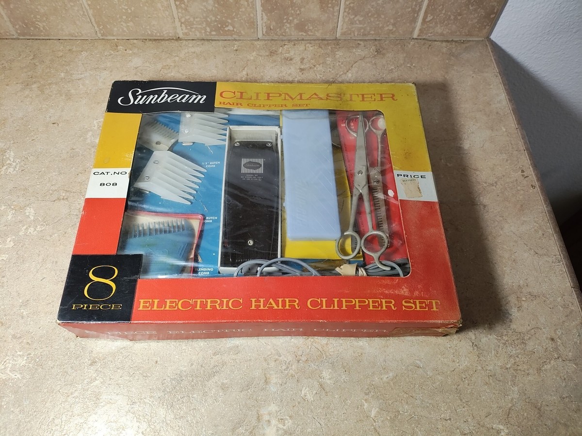 Sunbeam - Clipmaster Hair Trimming Set Model 80 Vintage - Tested