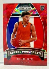 Killian Hayes Rookie Card - 2020 Panini Prizm Draft Picks Red Ice Prizm Card #96