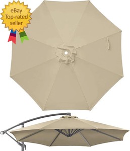 bottom pole for patio umbrella Plastic Base Holder Accessory w/ 2 Adjustable Knob 9FT Solar LED Umbrella color:Sage Rectangle Cantilever Patio Umbrella or gardens