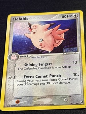 Clefable 36/115 Pokemon TCG Unseen Forces STAMPED Reverse Holo