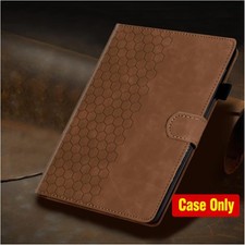 Slim PU Leather Folio Stand Case for 11-Inch Galaxy Tab A11 Plus 2026, Brown
