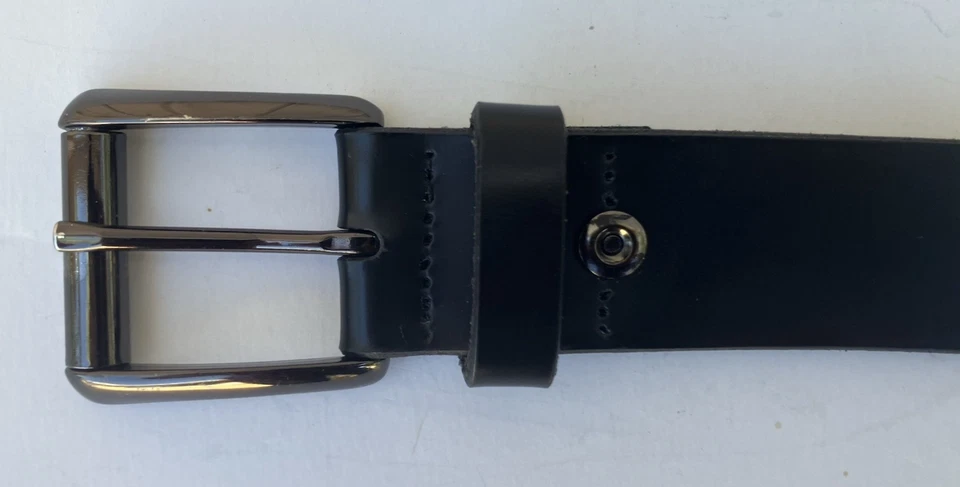 Martin Dingman Belt 38 Black Genuine Bridle Leather - Image 4 of 4