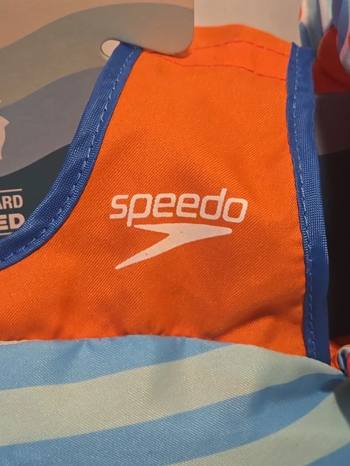 Speedo Kids Swim Life Vest Float 33-55 lbs: 3-5 yrs safe- Fish Design - Image 2 of 4