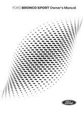 2025 Ford Bronco Sport Owners Manual User Guide