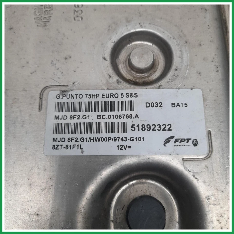 Centralina Iniezione Magneti Marelli MJD8F2.G1 Fiat Grande Punto 51892322 2009 2 - Immagine 4 di 4