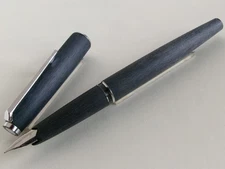 Montblanc Fountain Pen Matte Finished PT 14K OM Nib Cartridge Filling System