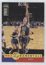 1996-97 Collector's Choice NBA Fundamentals Jeff Hornacek John Stockton HOF 02v3