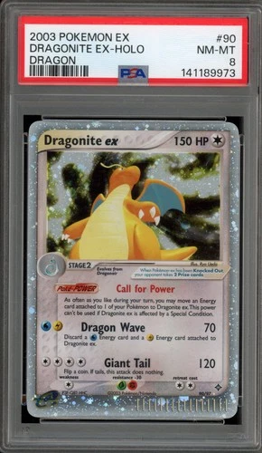 Pokemon Dragonite ex EX Dragon Holo Ultra Rare #90 PSA 8