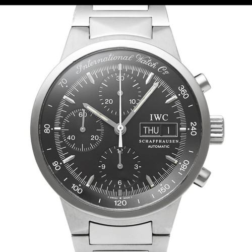 IWC GST Chronograph Ref. IW370708 Black Dial Automatic Day Dat...