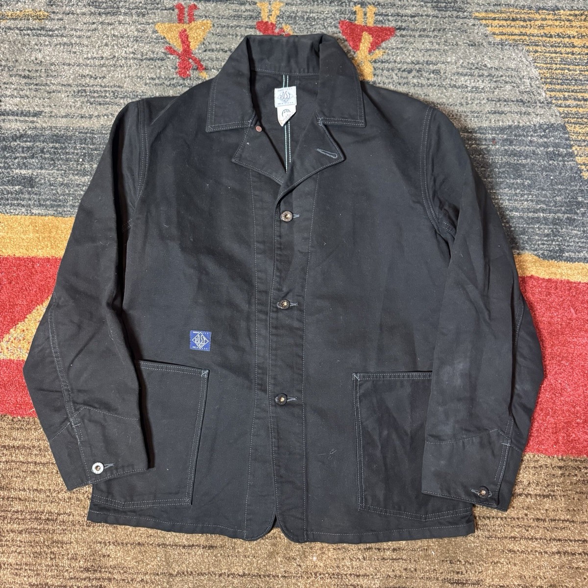 Post O'Alls Overalls Cotton Blazer Workwear Chore Engineer Jacket