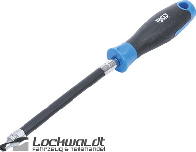 BGS Flexibler Schraubendreher mit Rundgriff E-Profil E4 Klingenlänge 150 mm