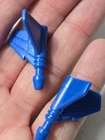 Transformers G1 Pretender Starscream Right/Left Wing Blue Rudder 1989 Hasbro
