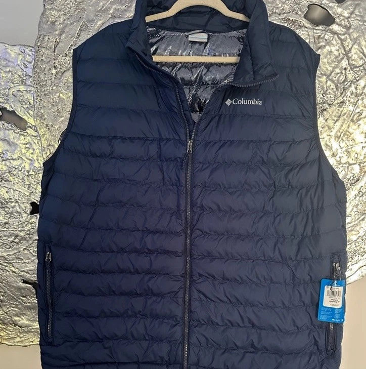 Nuevo chaleco azul Columbia talla 4X Powder Lite 11 para hombre Foto 4 de 4