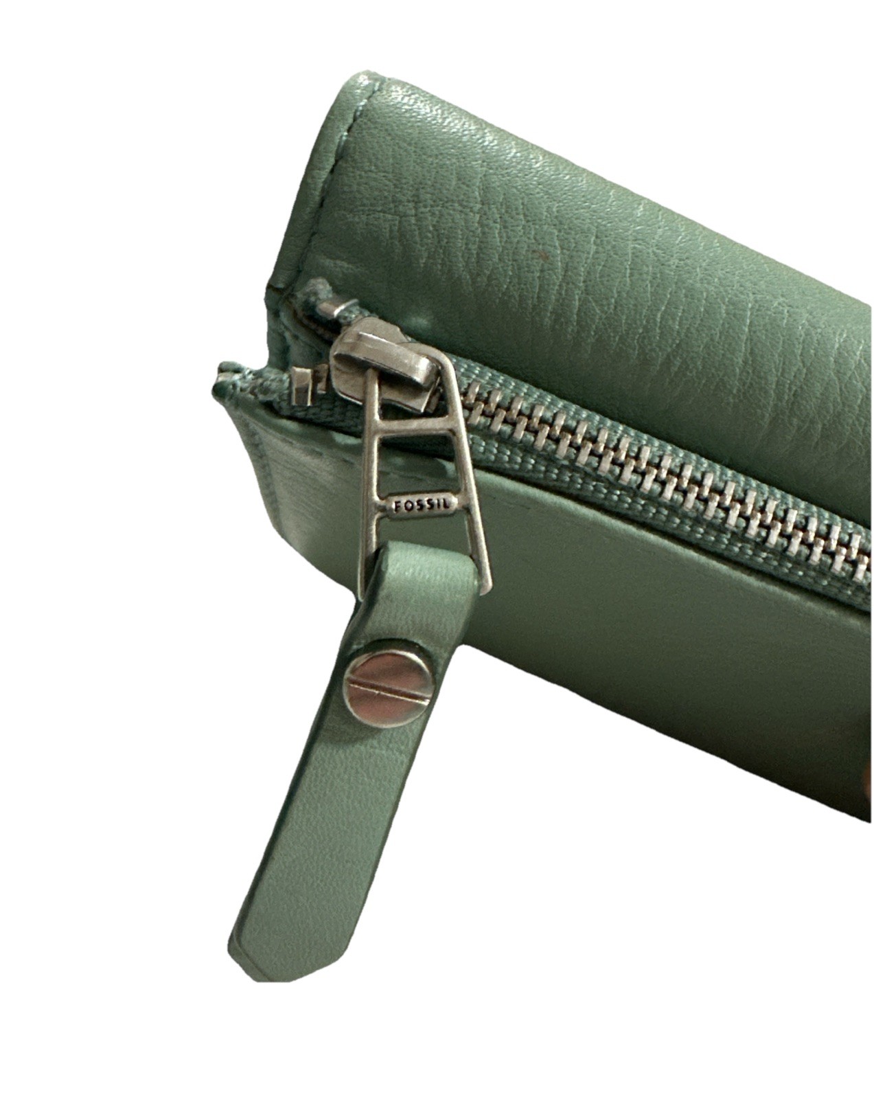 2 Fossil Wallets Dawson Pebbled Leather Green & M… - image 6