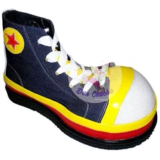 Mexican Professional Yellow Blue Clown Shoes Zapato Para Payaso Made In Mexico