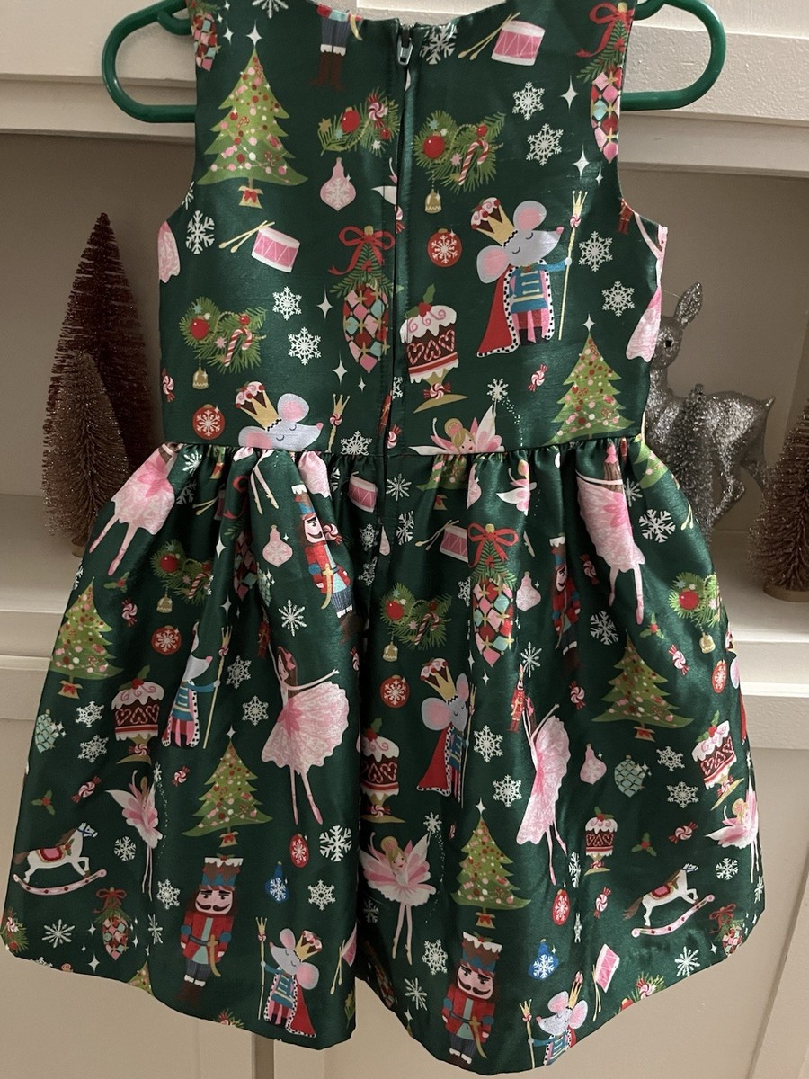 green emerald velvet dress Enchanting Nutcracker Glitter Chambray Dress  Mia Belle Girls