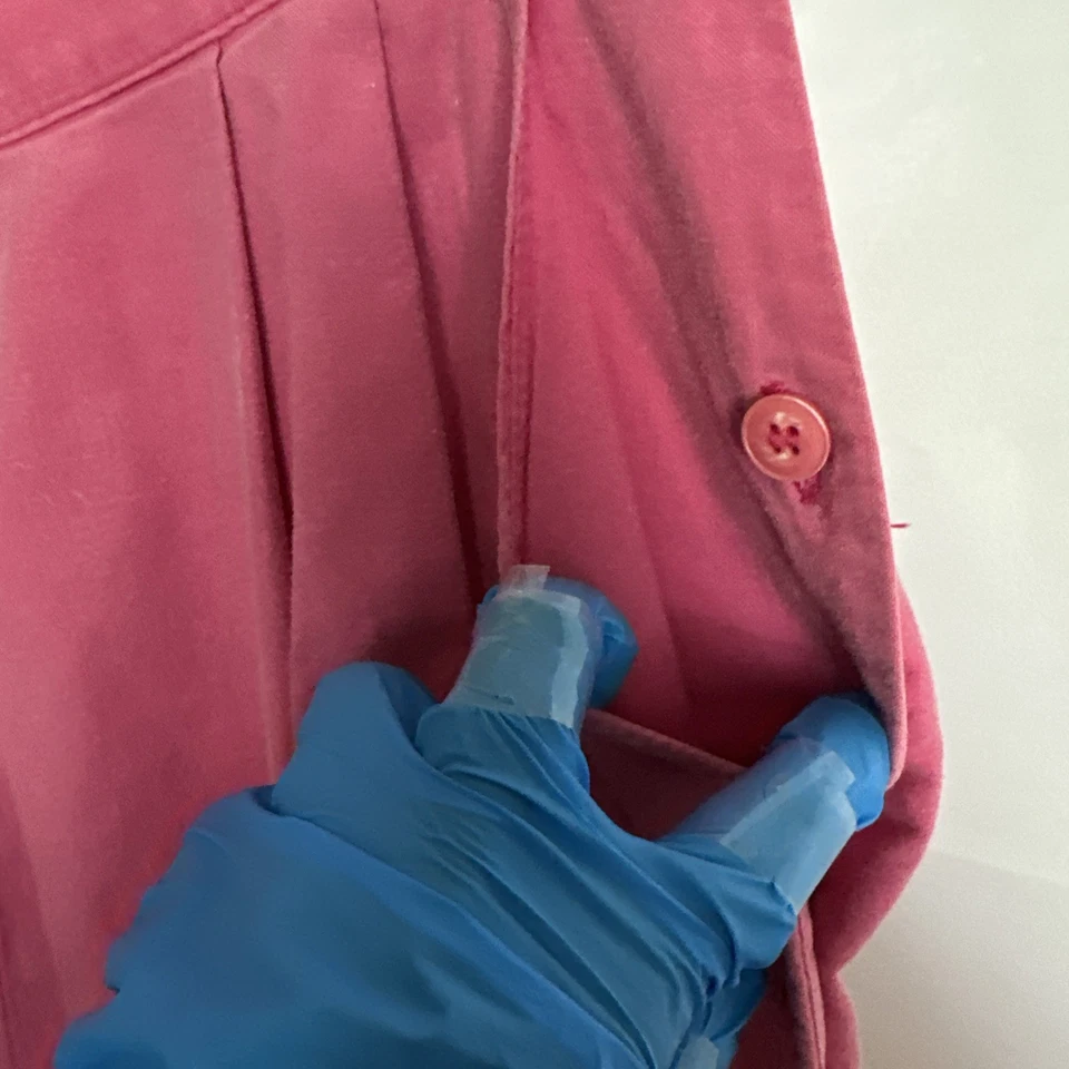 Short Capri Feminino Malouf Rosa EUA Tamanho-14 #068 - Imagem 4 de 4