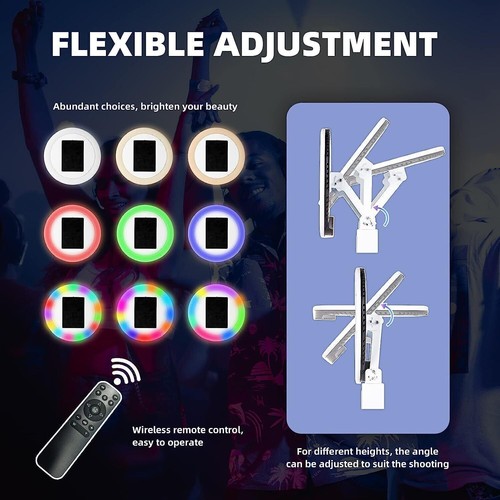 Floor Standing Selfie LED Screen iPad Photo Booth for 4 Size iPad w/Flight Case - Picture 5 of 9