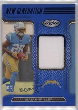 2022 Certified New Generation Jerseys Mirror Blue 68/99 Isaiah Spiller 4f5