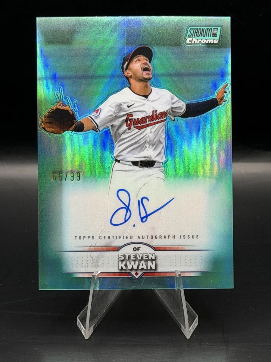 スティーブン　クワン　topps stadium club ルーキー　サイン 2025 Topps Stadium Club - Steven Kwan #SCCA-SK for sale | eBay