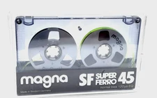 Magna 1 Pack -MC Cassette Tape SF Super Ferro 45 Metal Reels Sealed