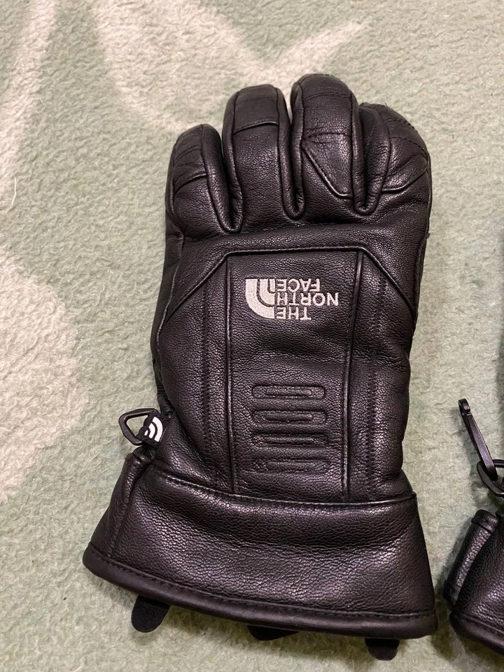 The North Face 女式皮革手套黑色 VGC M 冬季户外 90 年代 Y2K 罕见 — 第 4/4 张图片