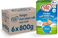 Cow & Gate 1 First Infant Baby Milk Powder Formula, from Birth, 800g (Pack of 6)