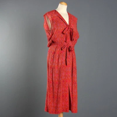 Robe d'Été Vintage Roberta di Camerino Coton Taille M/L Années 1970 Original - Photo 1/4