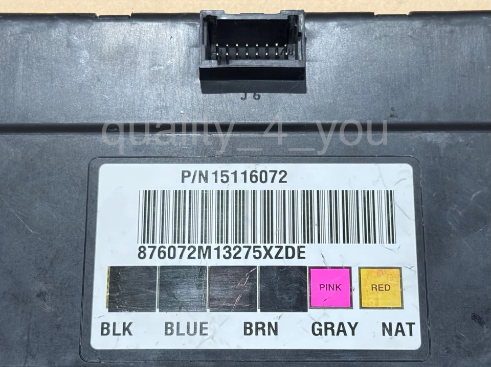 15116072 2003-2007 HUMMER H2 BCM Body Control Module Unit OEM - Image 3 of 4