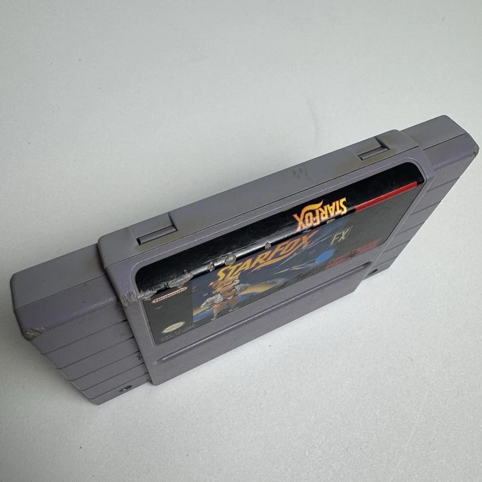 Star Fox SNES Super Nintendo 1993 Authentic Cart Tested Working - Image 2 of 3