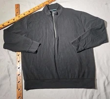 Stance ButterBlend Sweatshirt Mens XL Black Shelter 1/4 Zip Fleece Soft Stretch