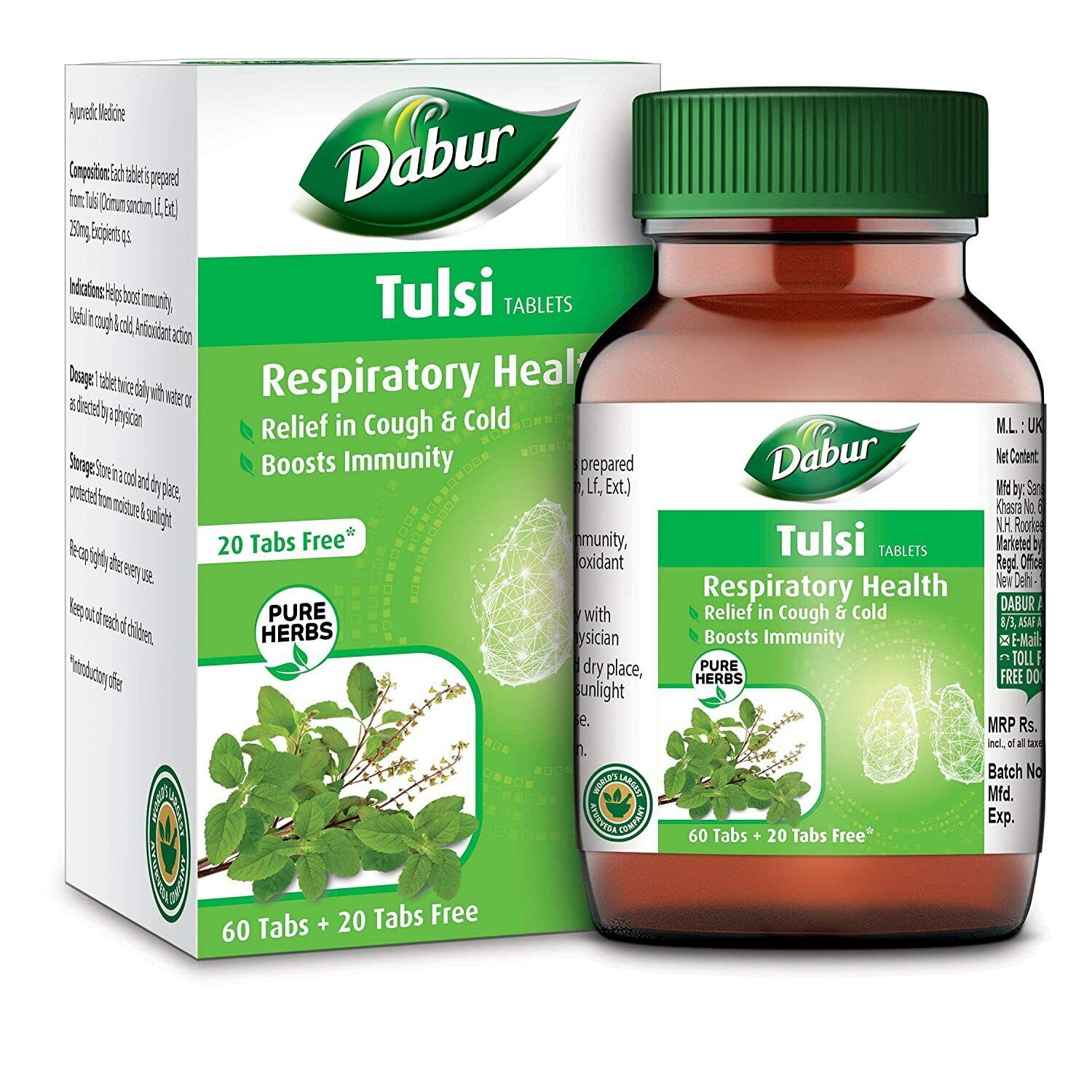 Tulsi Respiratory Health 80 Tablets