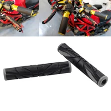 Universal Motorcycle Brake Clutch Handlebar Grips Lever Rubber Sleeve Cover Gray