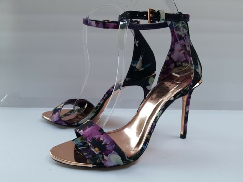 Ted Baker London Mylli Absatz Sandale Gr. 6 (36,5) schwarz Iguazu Satin - Bild 8 von 10