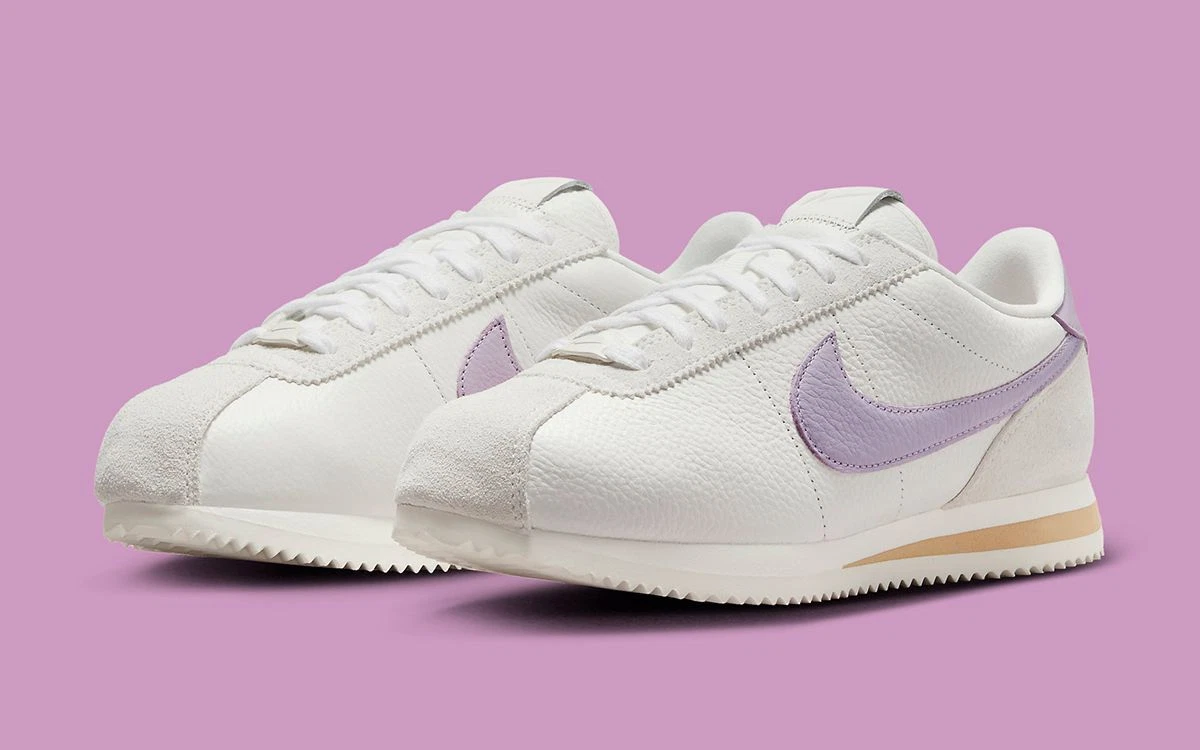 Cortez womens white and clearance pink