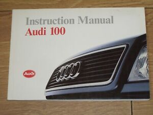 AUDI 100 OWNERS MANUAL HANDBOOK 1990 - 1994. FREE UK POSTAGE | eBay