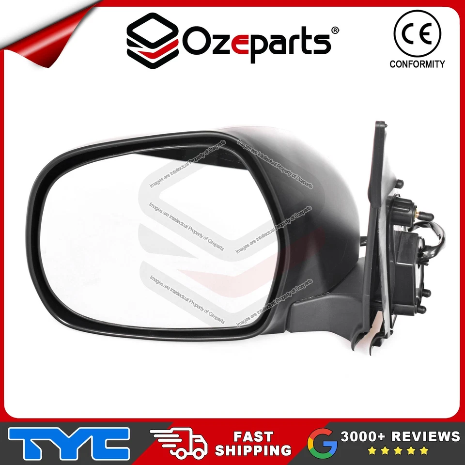 TYC Pair LH+RH Electric Door Mirror (Round socket) For Toyota Hiace 2005-2013 - Image 4 of 4