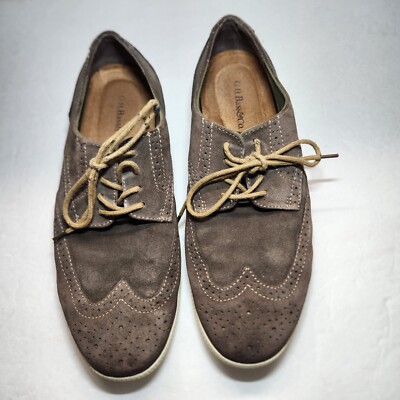 G.H. Bass & Co. Oscar II Men\'s Grey Suede Wingtip Oxfords Size 13M NWOB G.H. Bass & Co. Men main image 3